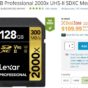 Deal : Lexar 128GB 2000x UHS-II SDXC Memory Card for $139.99